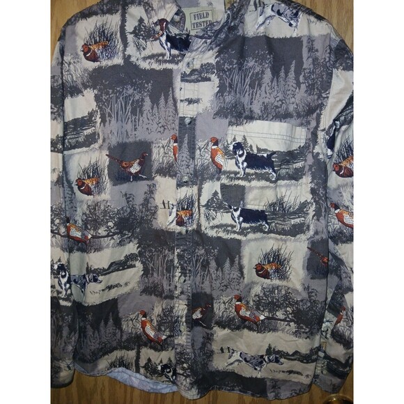 Field Tested By Outdoor Life Shirt Bird Hunting Print Men's Small (34/36) Cotton - Picture 12 of 16